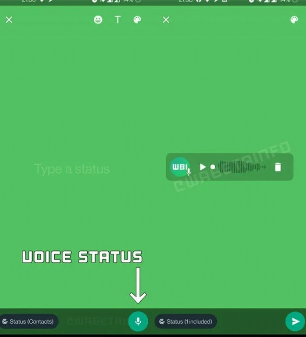 WhatsApp'a yeni özellik! Sesli durum paylaşma